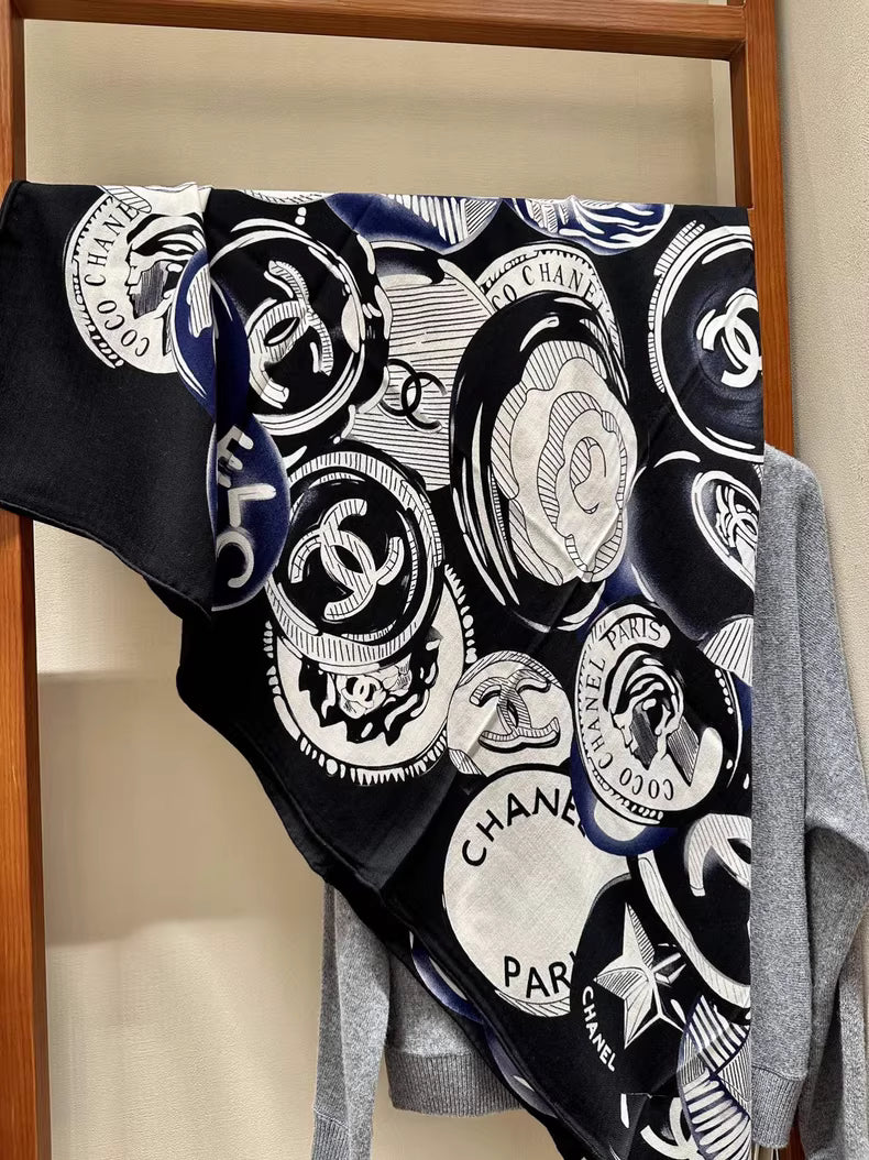 Chanel Cashmere & Silk Shawl