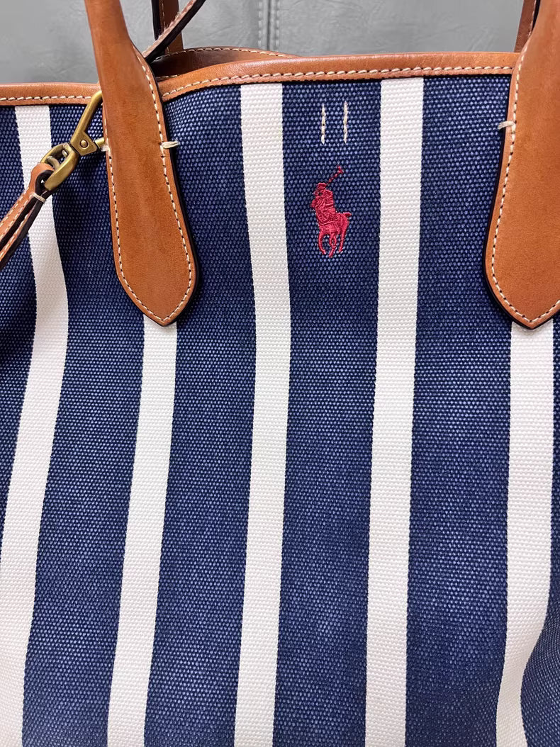 Ralph Lauren ; Canvas Tote Bag