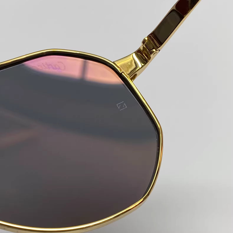 Cartier Gold Polarized Sunglasses