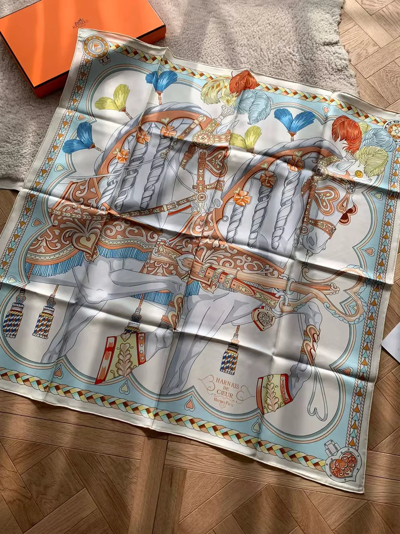 Hermès Double-Sided Silk Scarf