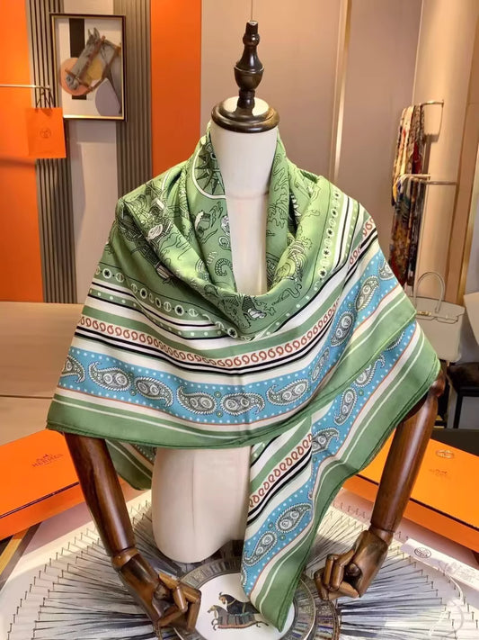 Hermès "Sailor Tattoo Bandana" Shawl