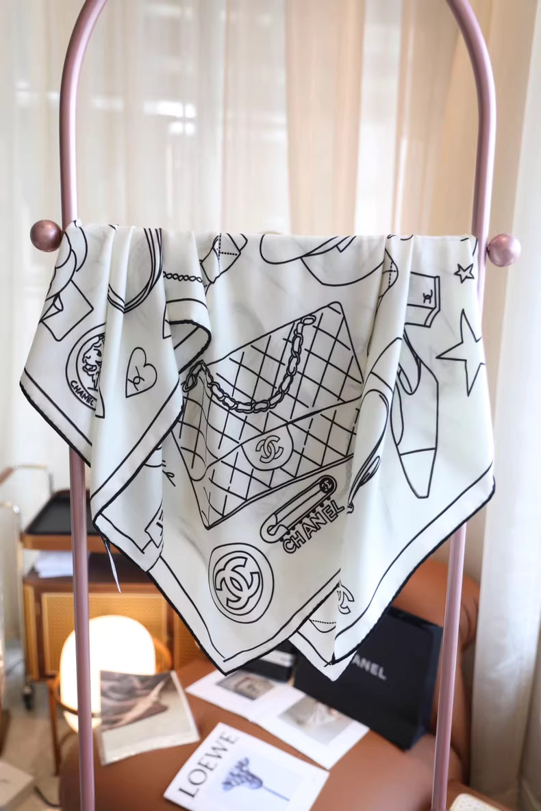 CHANEL Silk Cashmere Scarf