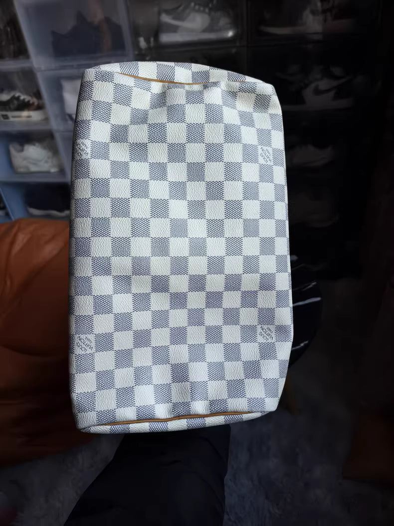 Louis Vuitton Speedy 25 (White Damier)