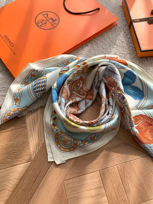 Hermès Double-Sided Silk Scarf