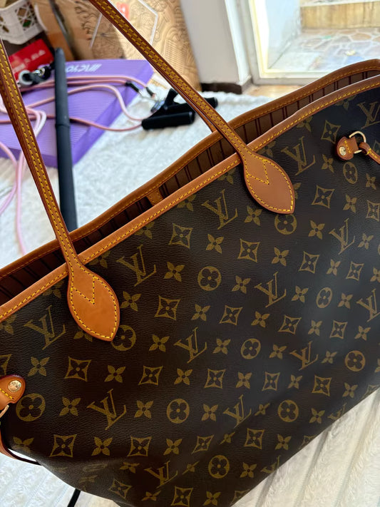 Customized LV Neverfull Tote Bag
