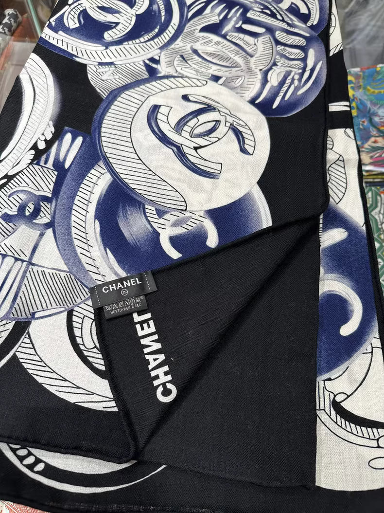 Chanel Cashmere & Silk Shawl