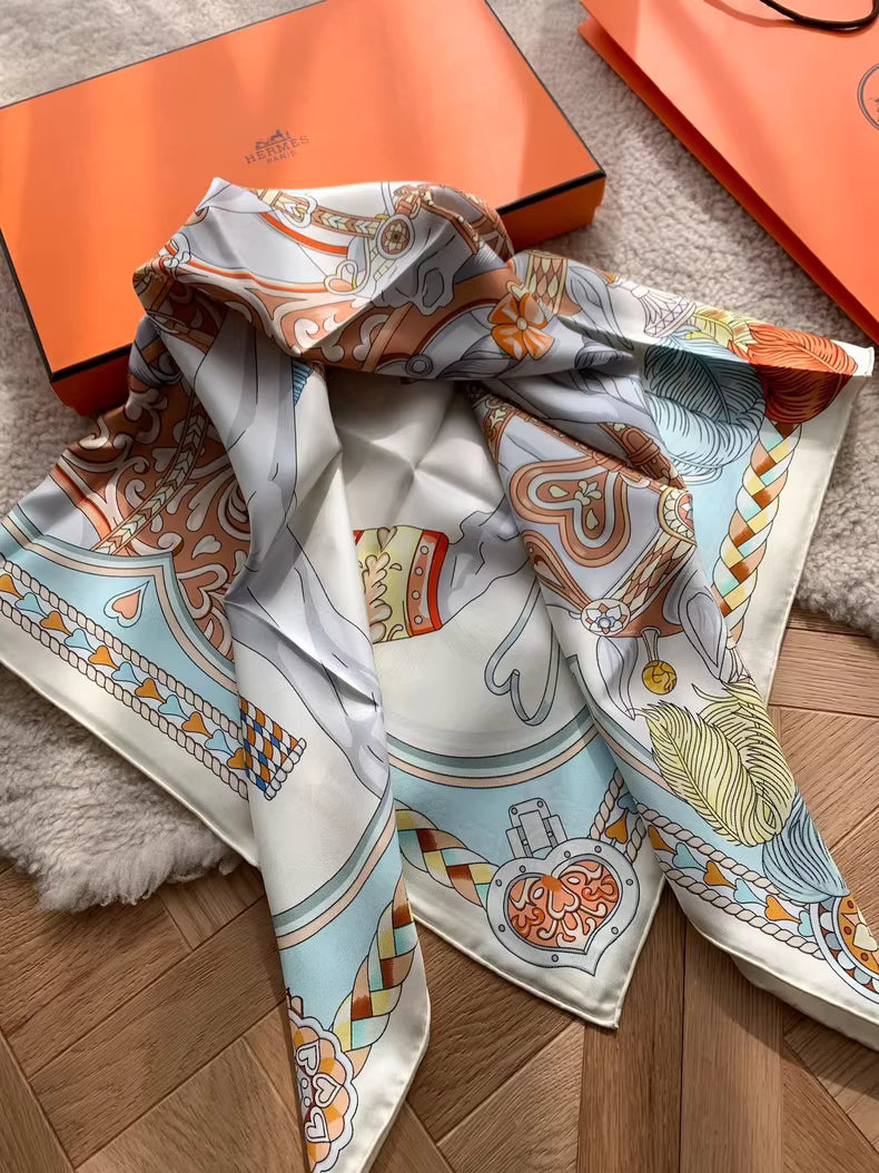 Hermès Double-Sided Silk Scarf