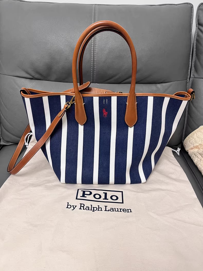 Ralph Lauren ; Canvas Tote Bag