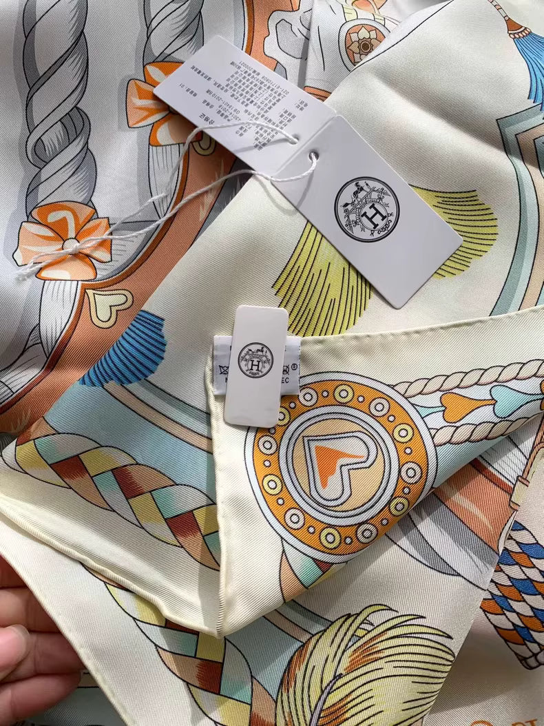 Hermès Double-Sided Silk Scarf