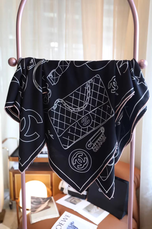 CHANEL Silk Cashmere Scarf