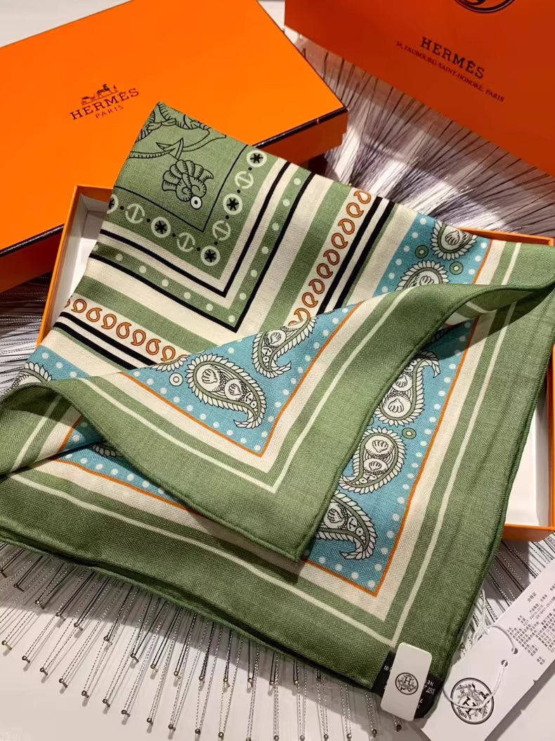 Hermès "Sailor Tattoo Bandana" Shawl