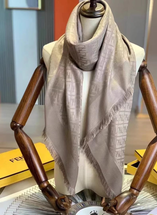 Fendi silk wool scarf